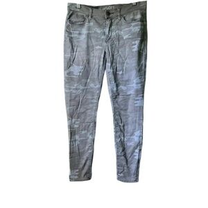 LOFT Women’s Olive Green Camo Modern Ankle Skinny Pants 28 6